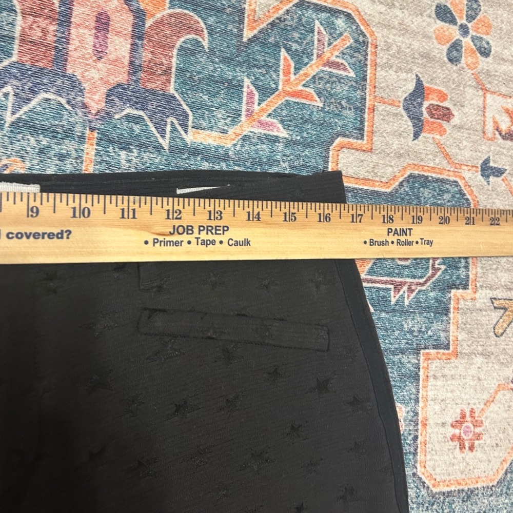 Gap Black 12 tuxedo stars holiday  Dressy‎ Whimsygoth skinny ankle trouser pant - Picture 3 of 7